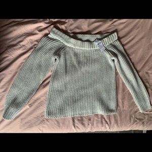 American eagle off the shoulder sweater